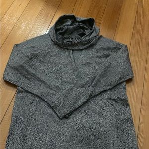 Black and white speckled Lululemon sweatshirt